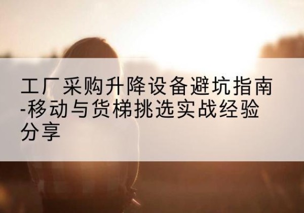 芒康移动式升降机怎么选-工厂采购升降设备避坑指南-移动与货梯挑选实战经验分享